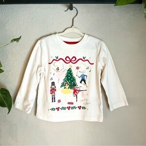 KIDS: Holiday Time Ballet Nutcracker Christmas Long Sleeve Shirt